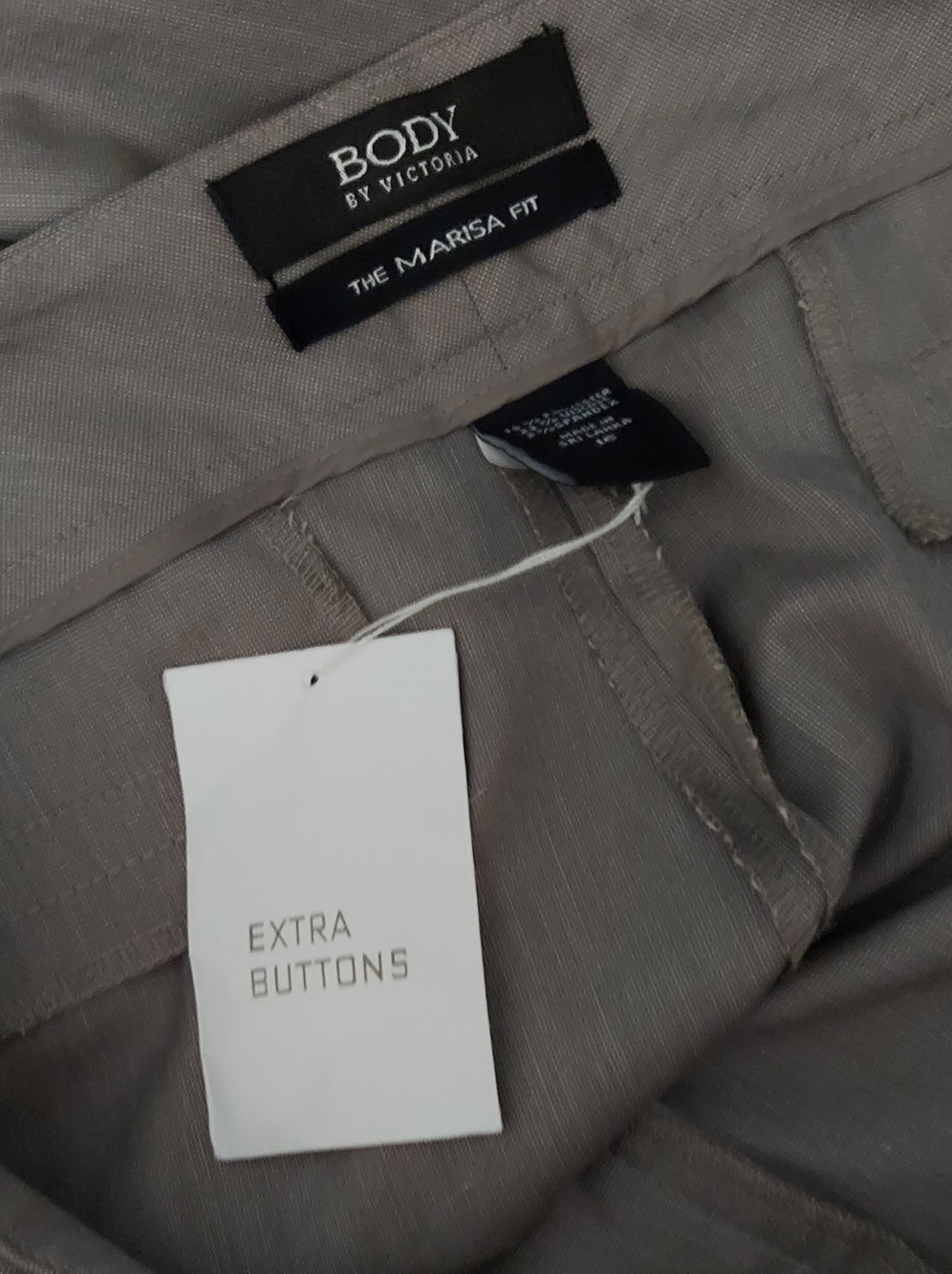 NWT Body By Victoria Tan Marissa Fit Tailored Dress Pants Sz 12 - Picture 5 of 5